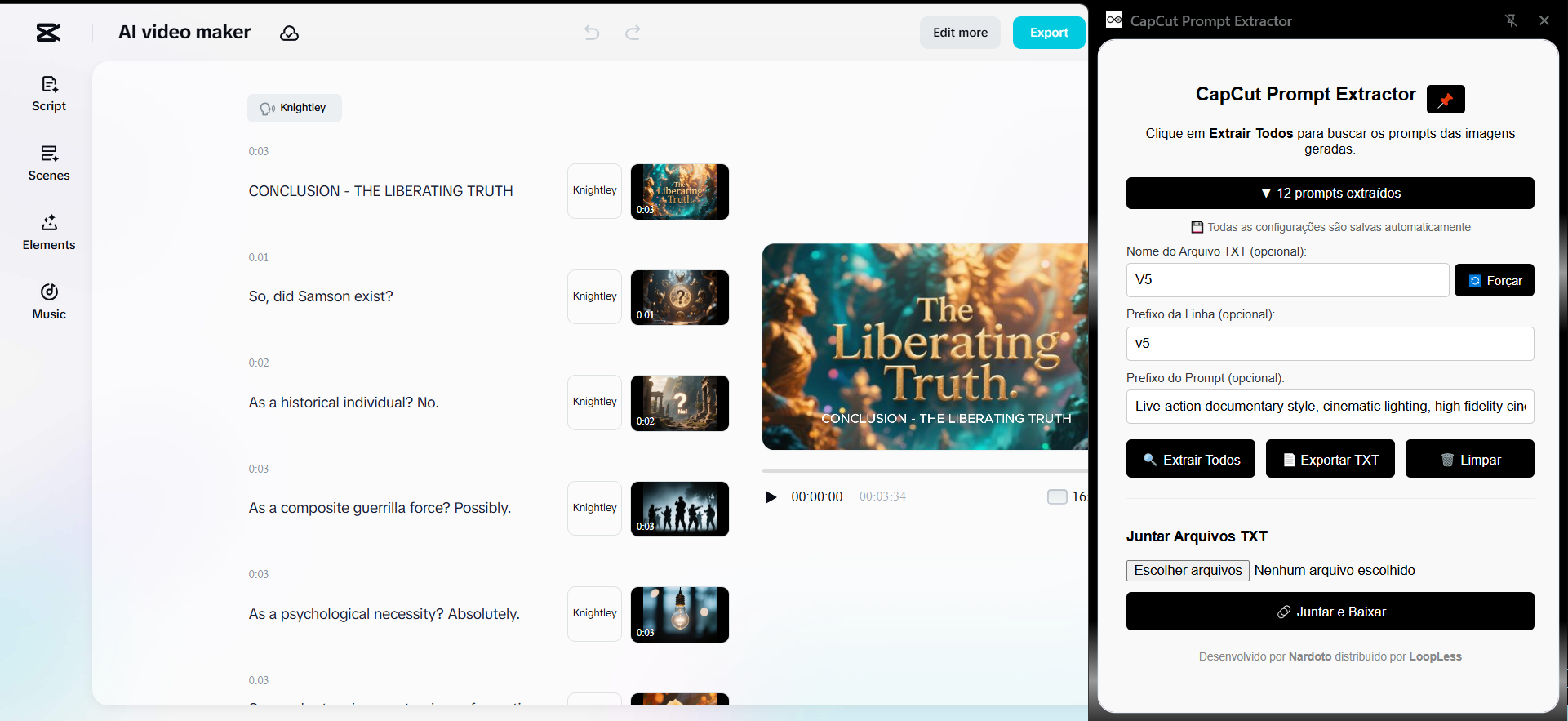 CapCut Prompt Extractor